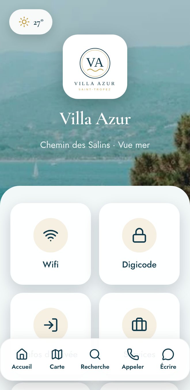 Exemple de livret d'accueil Hosty : Villa Azur