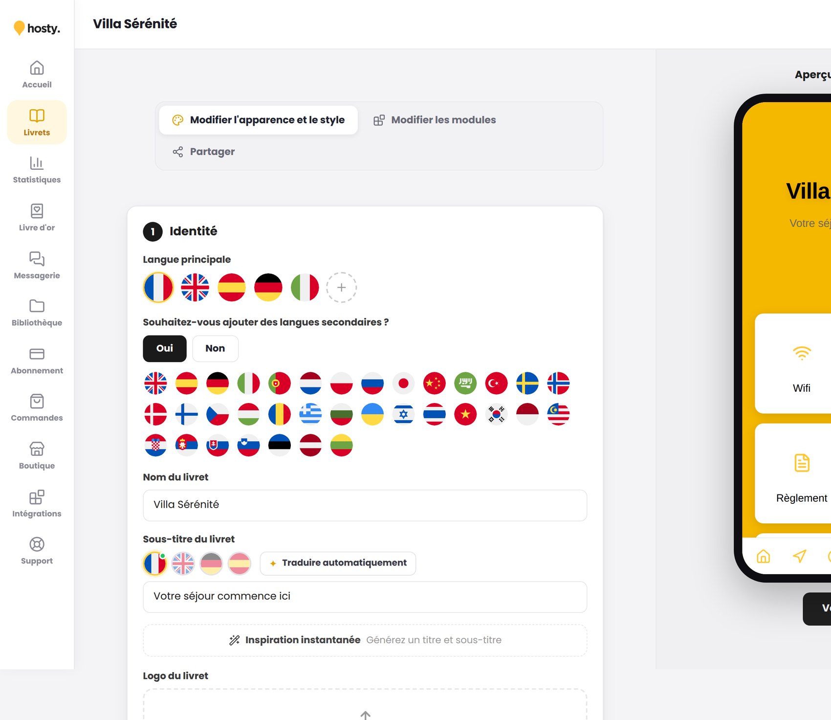 Comment gérer plusieurs langues ?